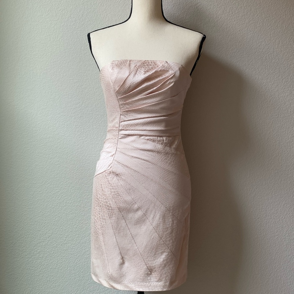 Pale Pink Strapless Dress Size 2-4
